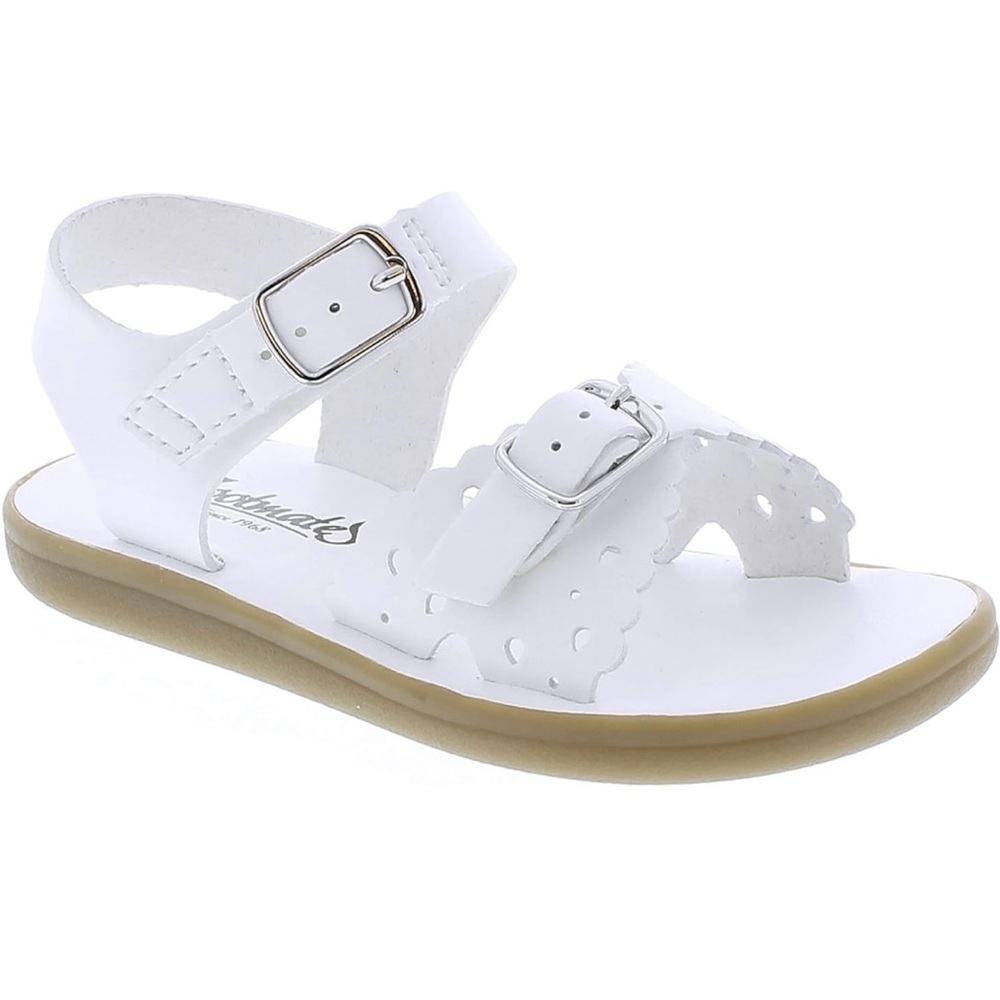 Footmates Ariel White Size 8 Toddler